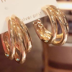 Fashion Earrings S925 in Gold color